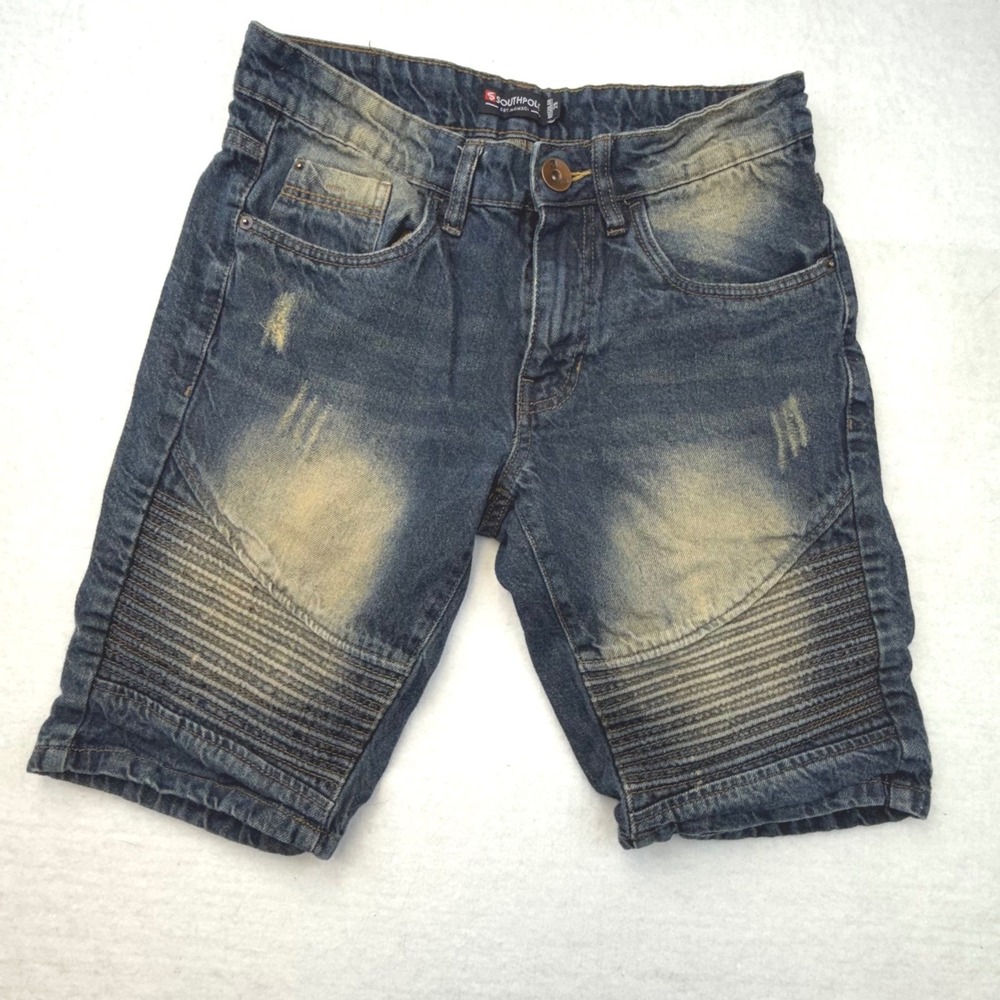 Southpole Jeans‎ Shorts Mens Size 29 Distressed Moto Style Blue y2k street wear